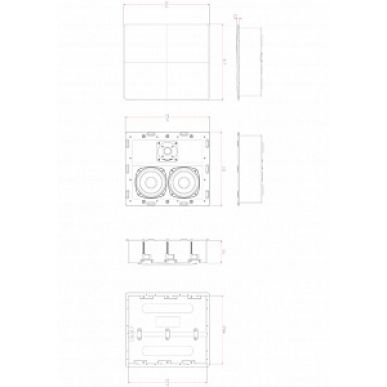 Встраиваемая акустика в стену M&K Sound IW150A в корпусе White