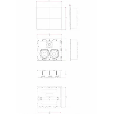 Встраиваемая акустика в стену M&K Sound IW150A в корпусе White