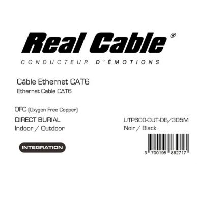 Витая пара Real Cable UTP600-OUT-DB/305м