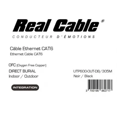 Витая пара Real Cable UTP600-OUT-DB/305м