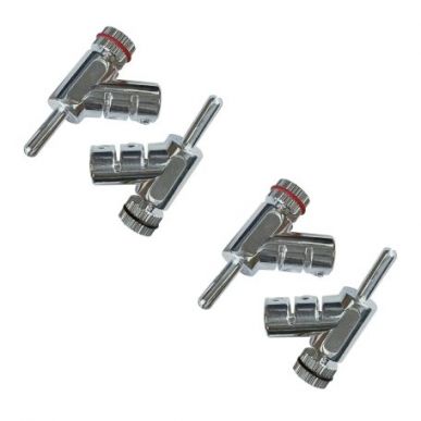 Разъем акустичсекий банан Wireworld Silver Locking Banana plugl (4p.)