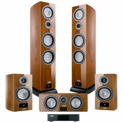 Комплект акустики 5.0 Canton Smart Cinema Vento, walnut high gloss
