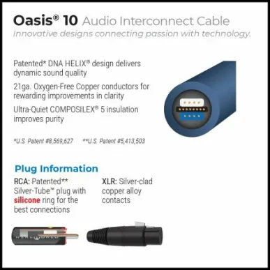 Межблочный кабель RCA Wireworld OAI0.5M-10 Oasis 10 0.5m