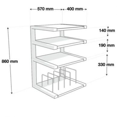 Hi-Fi стойка NorStone Esse Hifi VInyl Black/Wal