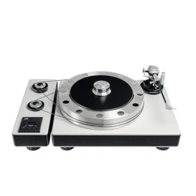 Виниловый проигрыватель EAT Fortissimo Grey leather black, inserts chrome FN 12" VT Jo8