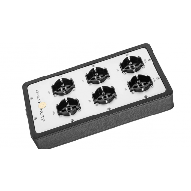 Сетевой фильтр Gold Note ARNO Plus Black Leather Schuko Plugs