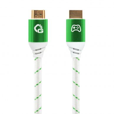 Кабель HDMI Oehlbach EXCELLENCE Gaming UHD 2.1b cable 2,0m Green/White