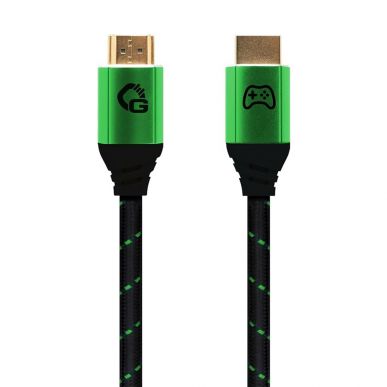 Кабель HDMI Oehlbach EXCELLENCE Gaming UHD 2.1b cable 2,0m Green/Black