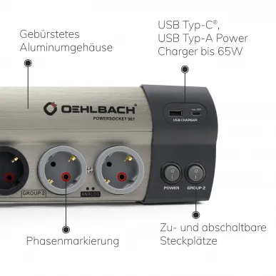 Сетевой фильтр Oehlbach STATE OF THE ART XXL Power Socket 907, D1C17031