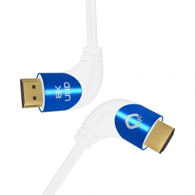Кабель HDMI Oehlbach PERFORMANCE SHAPE MAGIC UHD 90 white, UHS HDMI cable 1,0m