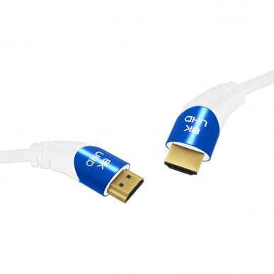 Кабель HDMI Oehlbach PERFORMANCE SHAPE MAGIC UHD 40 white, UHS HDMI cable 1,0m