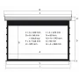 Экран Kauber Blue Label Tensioned BT Cinema 122" 16:9 152x270 см. Microperf