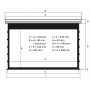 Экран Kauber Blue Label Tensioned BT Cinema 113" 16:9 141x250 см. дроп 50 см., Microperf MW