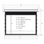 Экран Kauber InCeiling Tensioned BT Cinema 122" 16:9 152x270 дроп 60 см. Clear Vision