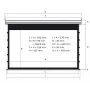 Экран Kauber Blue Label Tensioned BT Cinema 131" 16:9 163x290 дроп 40 см. Clear Vision