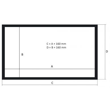 Экран Kauber Frame Velvet Cinema 136" 16:9 169x300 Microperf MW
