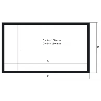 Экран Kauber Frame Velvet Cinema 154" 16:9 191x340 Peak Contrast S