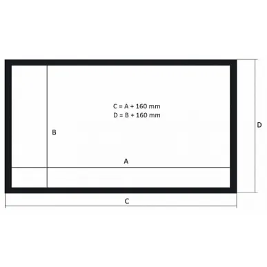 Экран Kauber Frame Velvet Cinema 123" 16:9 153x273 Peak Contrast S