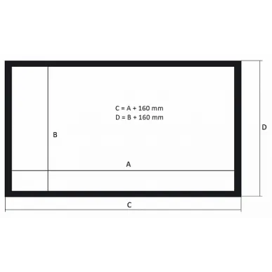 Экран Kauber Frame Velvet Cinema 136" 16:9 169x300 Peak Contrast S
