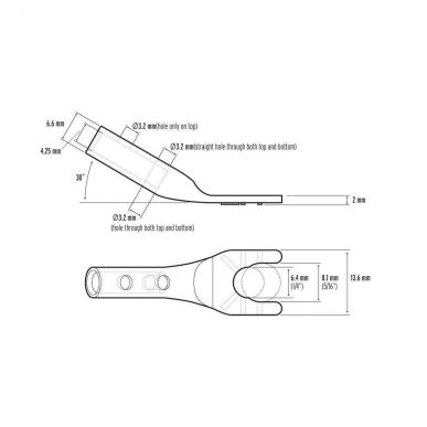 Разъемы Акустические Лопатки KIMBER KABLE PM 68(комплект)
