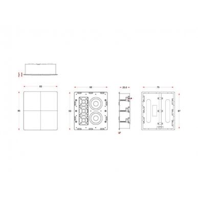 Встраиваемая акустика в стену M&K Sound IW150II в корпусе
