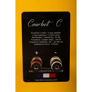 Центральный канал Davis Acoustics Courbet C Yellow Gloss