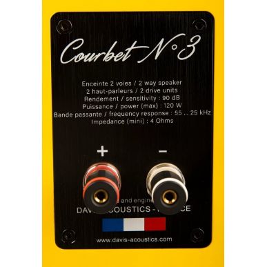 Полочная акустика Davis Acoustics Courbet 3 Yellow Gloss