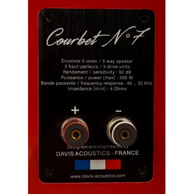 Напольная акустика Davis Acoustics Courbet 7 Red Gloss