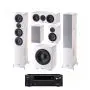 Домашний кинотеатр 5.1 HECO AURORA 700 Ivory White + AV-ресивер Onkyo TX-NR696 B M3