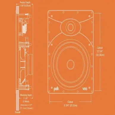 Встраиваемая акустика в стену Polk Audio V85