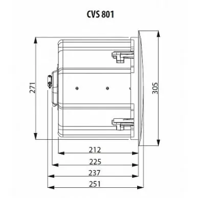 Встраиваемая трансформаторная акустика TANNOY CVS 801-BK