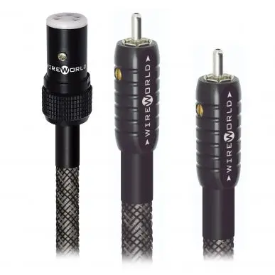 Межблочный кабель Wireworld Silver Eclipse 8 Female Tonearm DIN plug to 2RCA Males 1m