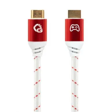 Кабель HDMI Oehlbach EXCELLENCE Gaming UHD 2.1b cable 5,0m Red/White