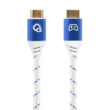 Кабель HDMI Oehlbach EXCELLENCE Gaming UHD 2.1b cable 5,0m Blue/White