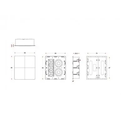 Встраиваемая акустика в стену M&K Sound IW150II в корпусе