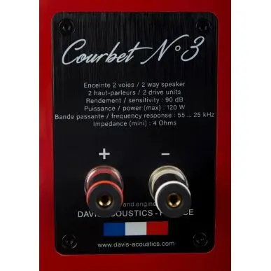 Полочная акустика Davis Acoustics Courbet 3 Red Gloss