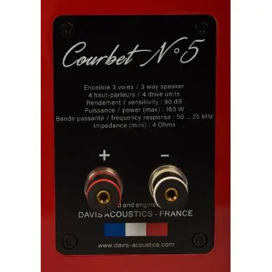 Напольная акустика Davis Acoustics Courbet 5 Red Gloss