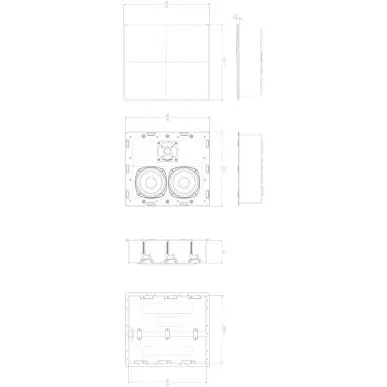 Встраиваемая акустика в стену M&K Sound IW150A в корпусе