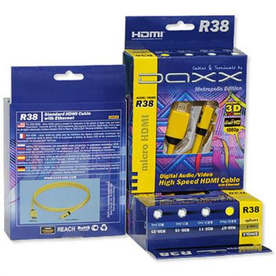 Кабель micro HDMI DAXX R38-07 0.75m