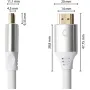 Кабель HDMI Oehlbach PERFORMANCE Black Magic MKII, UHS HDMI cable 2.0m white, D1C92491