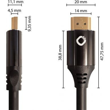 Кабель HDMI Oehlbach PERFORMANCE Black Magic MKII, UHS HDMI cable 3,0m noir, D1C92495