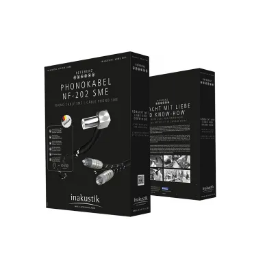 Фонокабель Inakustik Referenz Phono Cable NF-202, 1.5 m, SME 90°<>RCA, 007181315