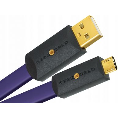 WireWorld Ultraviolet 8 USB 2.0 (A to Micro B) Flat Cab 0.6м