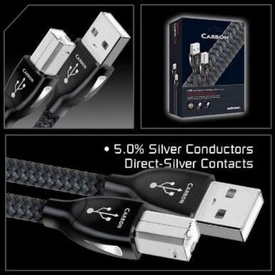 Кабель USB AudioQuest Carbon USB-A - USB-B 0.75m