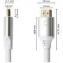 Кабель HDMI Oehlbach PERFORMANCE Black Magic MKII, UHS HDMI cable 3,0m white, D1C92494