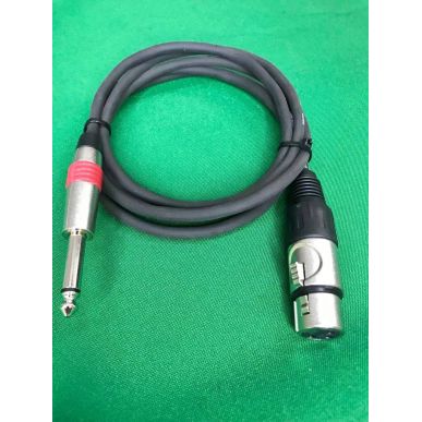 Кабель микрофонный Prospecta XLR female /J6,3 Mono 1m