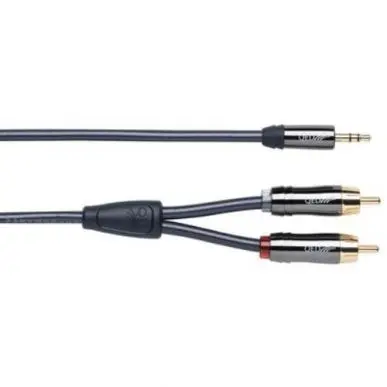 Jack 3,5/2 RCA QED Performance Audio J2P Graphite 3.5mm Jack - 2RCA 1,5m QE6500