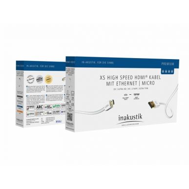 Кабель HDMI Inakustik Premium HDMI XS micro, 3 m