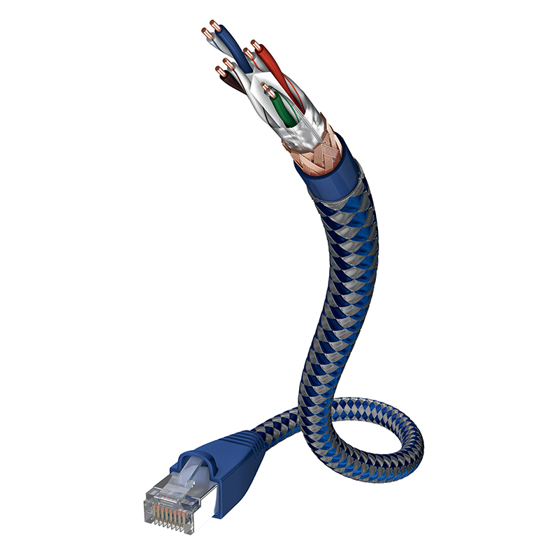 Inakustik Premium CAT6 Ethernet Cable, 8.0m SF-UTP AWG 23 #00480308