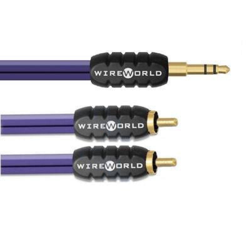 Кабель межблочный Wire World Pulse 3.5mm to 2 RCA 1.0m